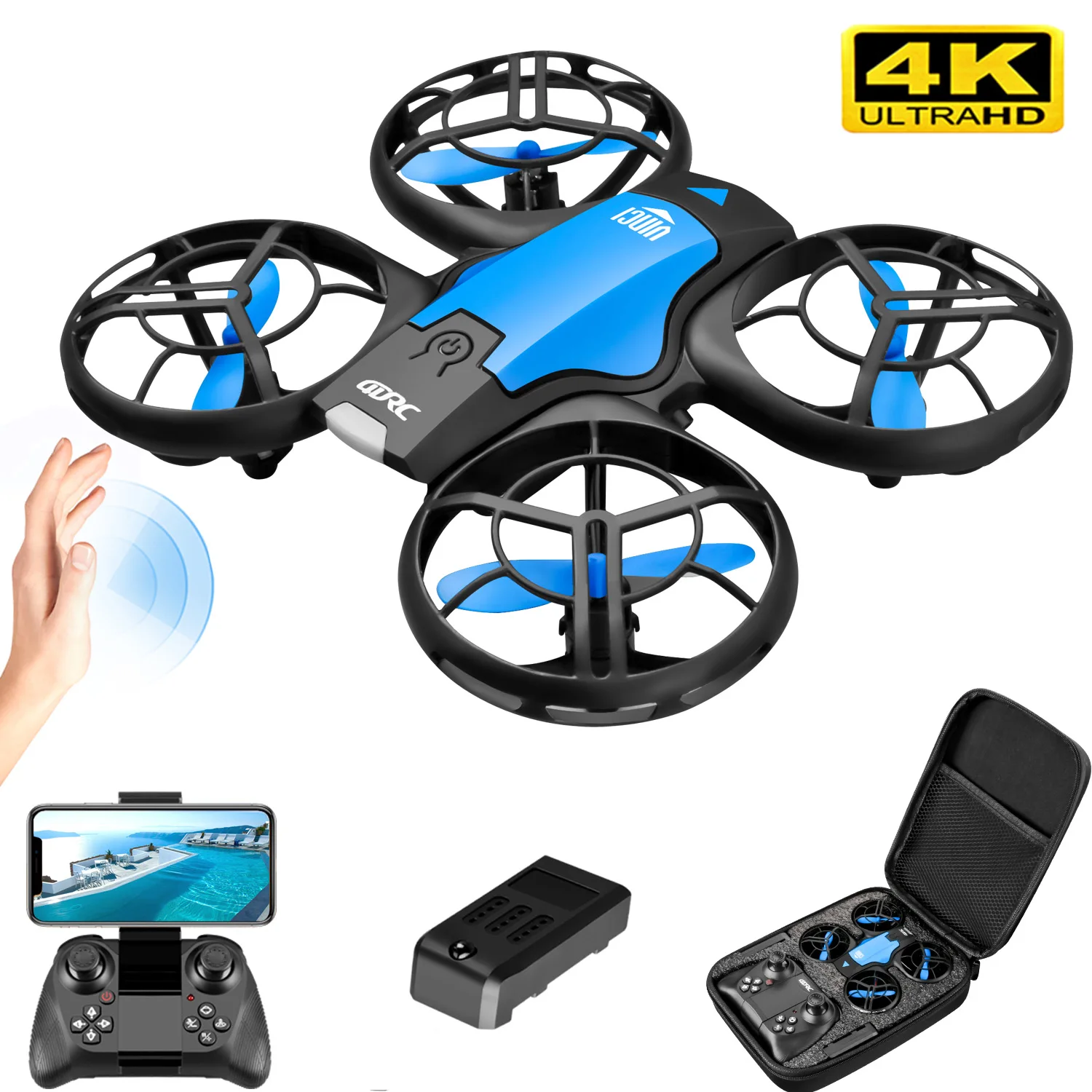 โดรน V8 รุ่นใหม่ขนาดเล็ก 4K ระ - Drone Camera 4K บทวิจารณ์และราคา
