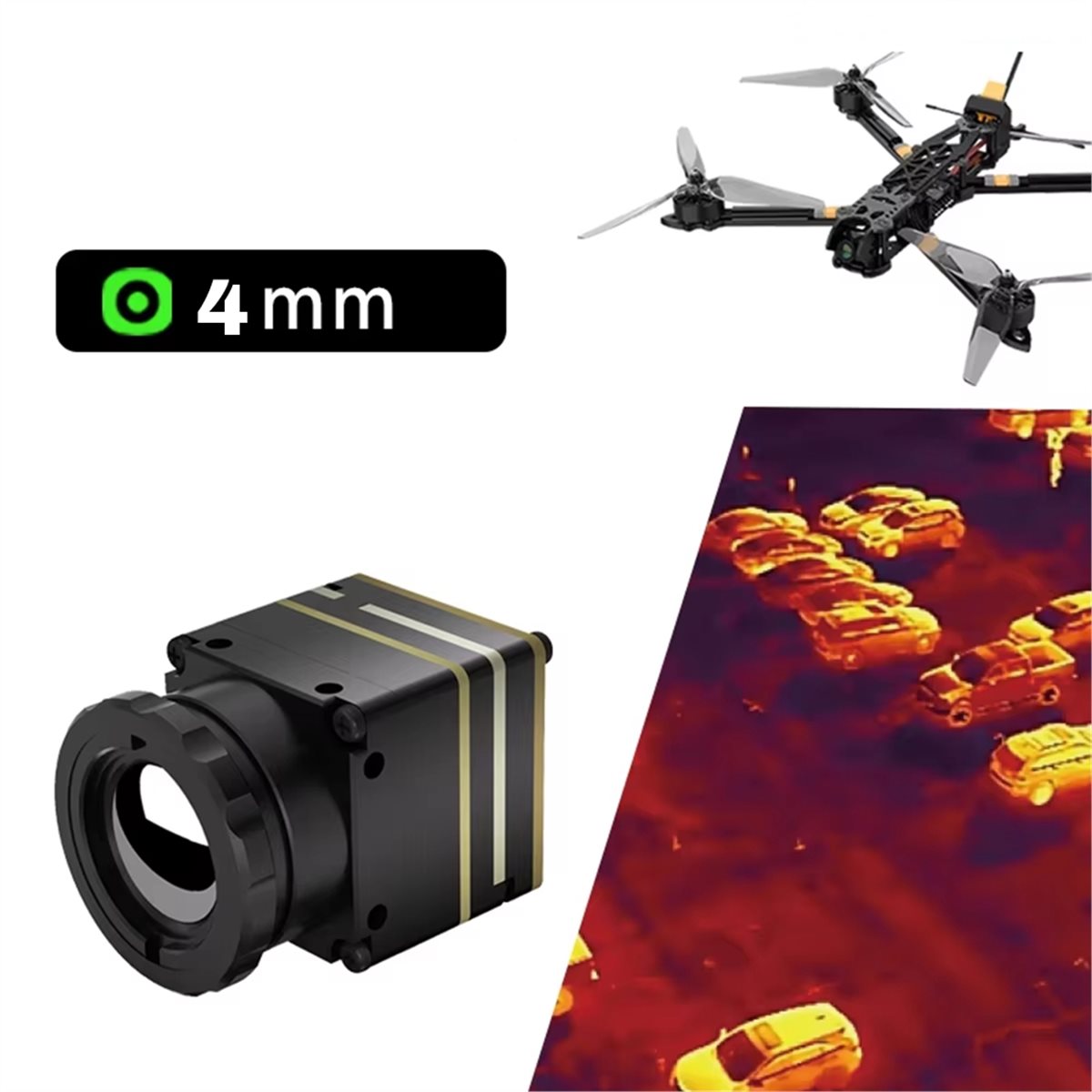 โมดูลถ่ายภาพความร้อนอินฟราเรด  - Drone Camera Thermal บทวิจารณ์และราคา