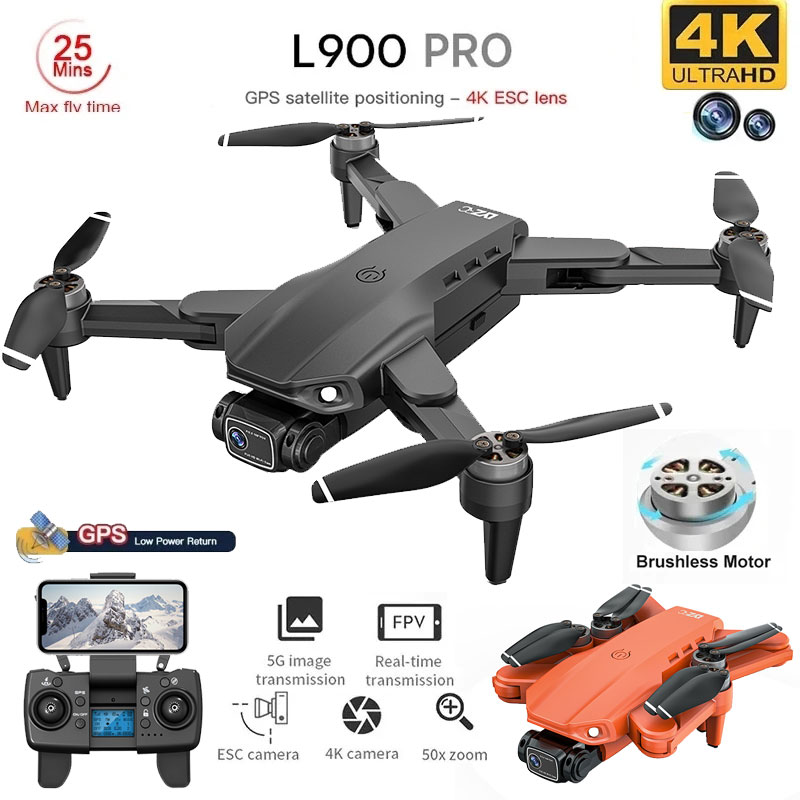 โดรน4K L900โปร GPS โดรน4K กล้อ - Drone Camera 4K บทวิจารณ์และราคา