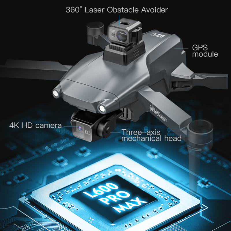 โดรน L600 PRO MAX ระดับมืออาชี - Drone Camera Professional บทวิจารณ์และราคา