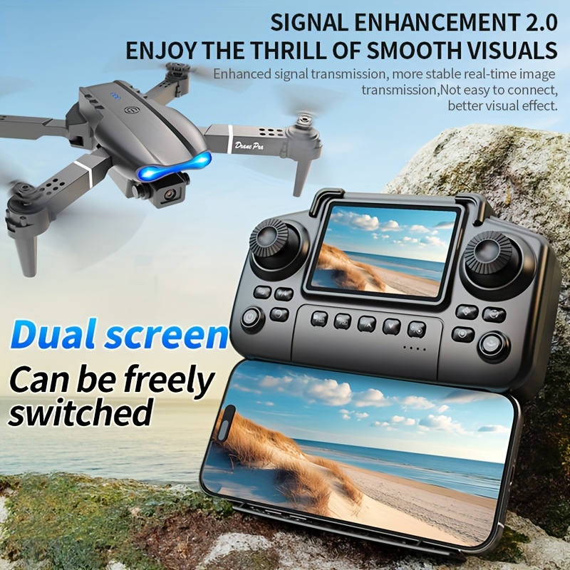 โดรนพับได้รุ่นอัปเกรด E99 PRO  - Drone Camera 4K บทวิจารณ์และราคา